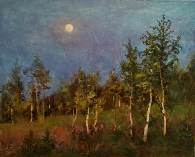 SOLD 2020, Täysikuu, Maisemamaalaus