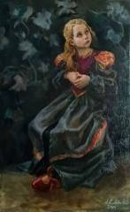 2500&euro; 2024 Sigrid Eerikintyt&auml;r, tutkielma diplomity&ouml;t&auml; varten, &Ouml;ljy kankaalle 65x105cm