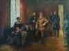 3600&euro; 2024 Kuningas Erik XIV:n vallasta sy&ouml;kseminen, luonnos diplomity&ouml;t&auml; varten, &Ouml;ljy kankaalle 90x120cm