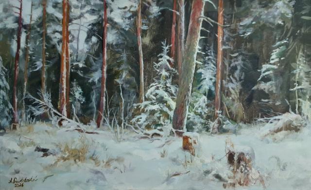 2200€ 2026 Ensilumi, Öljy kankaalle 50x80cm