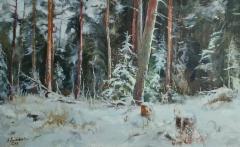 2000&euro; 2026 Ensilumi, &Ouml;ljy kankaalle 50x80cm