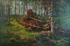 3000&euro; 2024, Ikimets&auml;, &Ouml;ljy kankaalle 80x120cm