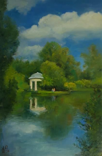 1200€ 2026 Tyyni aamu, Öljy kankaalle 60x40cm