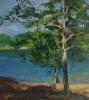 1200&euro; 2026, M&auml;nty, &Ouml;ljy kankaalle 45x50cm
