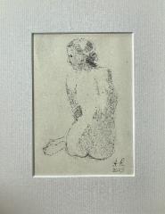 300&euro; 2023, Aamuhetki, lyijykyn&auml; paperille 17x12cm