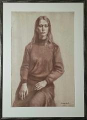 800&euro; 2023, Diana, Seepia paperille 78x52cm