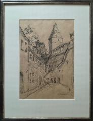 350&euro; 2022 Tallinna, tussi paperille 29x19,5cm