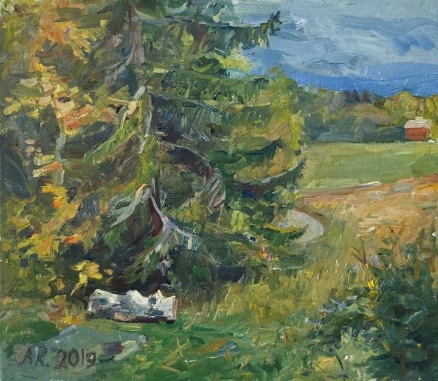 SOLD 2019, Syyspäivä, Öljy kankaalle 35x40cm