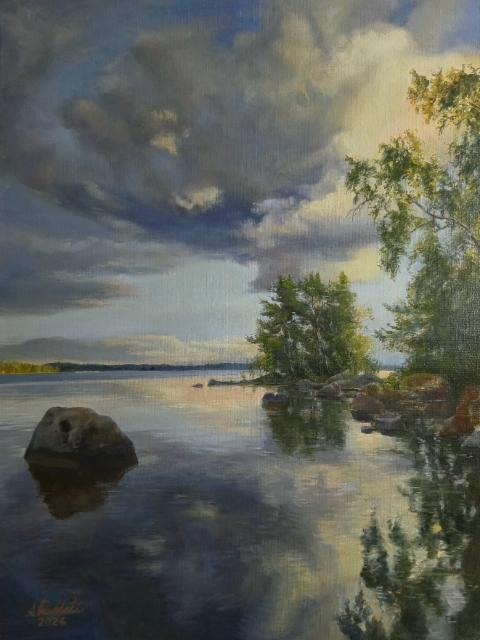 SOLD 2026, Roineen rannalla, öljy kankaalle 80x60cm SOLD 2026, Roineen rannalla, öljy kankaalle 80x60cm