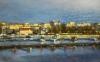 SOLD 2026, Ilta satamassa, &ouml;ljy kankaalle 50x79cm