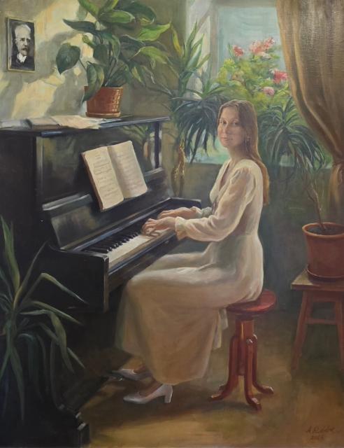 3500&euro; 2026, Pianon &auml;&auml;ress&auml;,&Ouml;ljy kankaalle 150x120cm