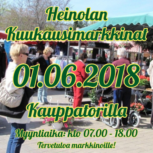 heinolan_kuukausimarkkinat_01.06.2018_-_tervetuloa heinolan_kuukausimarkkinat_01.06.2018_-_tervetuloa
