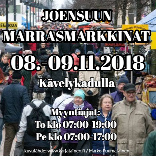 joensuun_marrasmarkkinat_08.-09.11.2018_kavelykadulla_-_tervetuloa_markkinoille joensuun_marrasmarkkinat_08.-09.11.2018_kavelykadulla_-_tervetuloa_markkinoille