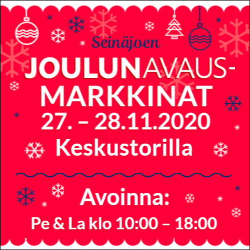 seinajoen_joulumarkkinat_ja_joulunavaus_keskustorilla_27.-28.11.2020_-_tervetuloa seinajoen_joulumarkkinat_ja_joulunavaus_keskustorilla_27.-28.11.2020_-_tervetuloa