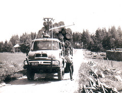 Ford Trader puutavara-auto vm. 1960