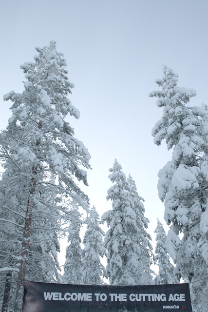 Rovaniemi 23.1.2015 - CUTTING AGE TOUR - uusien Komatsu -harvestereiden esittelykierros
