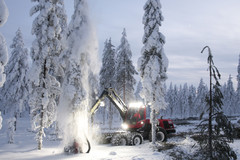 Rovaniemi 24.1.2015 - CUTTING AGE TOUR - uusien Komatsu -harvestereiden esittelykierros