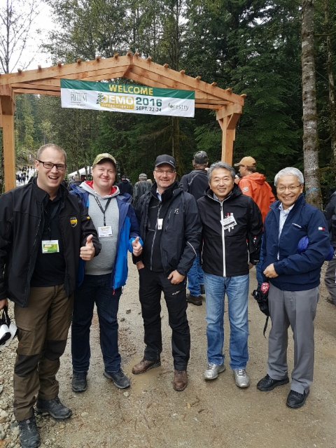 Demo 2016 messut Kanadassa - metsäkonealan ammattilaiset vaihtoivat kuulumisia