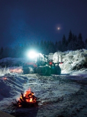 Komatsu Forestin Arpelan kaamossavotta joulun alla 2016, Tornio