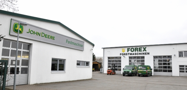 Forex GmbH on toiminut Saksassa John Deere metsäkoneiden jälleenmyyjänä jo 25 vuoden ajan. Päätoimipaikka sijaitsee Malchowissa. 