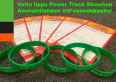 Osallistu Facebook-kilpailuun ja voita lippu Power truck Showhun Ammattilehden VIP-rannekkeella!