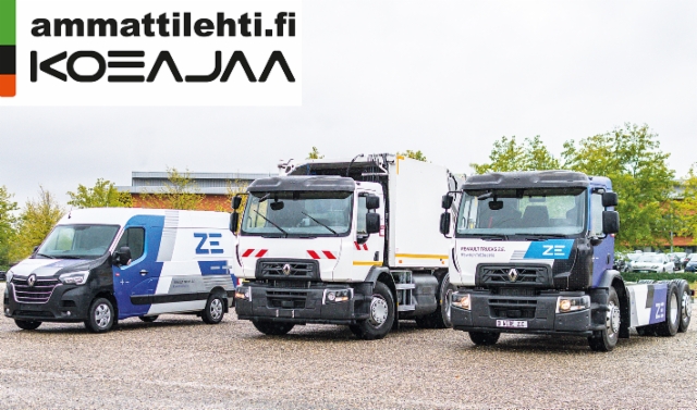 AMMATTILEHTI KOEAJAA: Renault Trucksin sähköautostrategia tarkentuu lähikuljetuksiin
