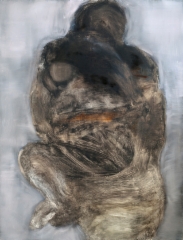 Sarjasta Fragmentteja eheydestä, öljy mdf-levylle, 134x103 cm