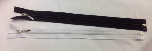Vetoketju (avo) musta tai valkoinen pituudet 25cm, 30cm tai 35 cm hinta 1,20 kpl tai 10 kpl 10 euroa