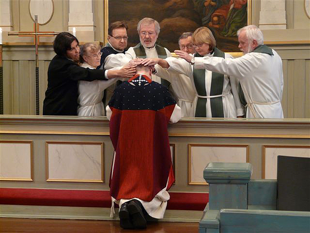 1. kappalaisen virkaan asettaminen 2008, siunaaminen
