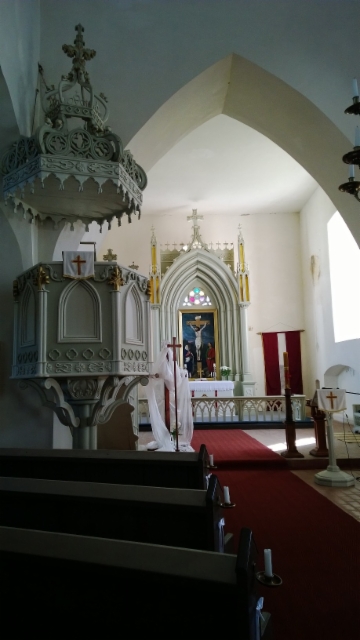 Pyhän Bartolomeuksen luterilaisessa kirkossa (Rujiena, Latvia)
