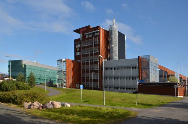Nortal ja Oulun ammattikorkeakoulun rakennus