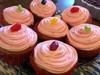 strawberry-whitechoco cupcake