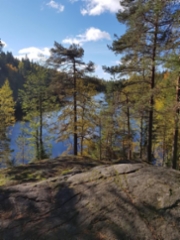Usminjärven kauniit maisemat patikoinnissa 26.09.2021
