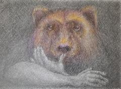 omakuva_kontio_2022_grafiitti_ja_varikynat_40x50