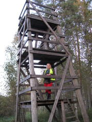 Hiking route in Lahnasjärvi