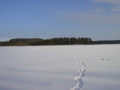 Path for ice fishing