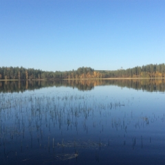 The lake Ylimmäinen beside the cottage
