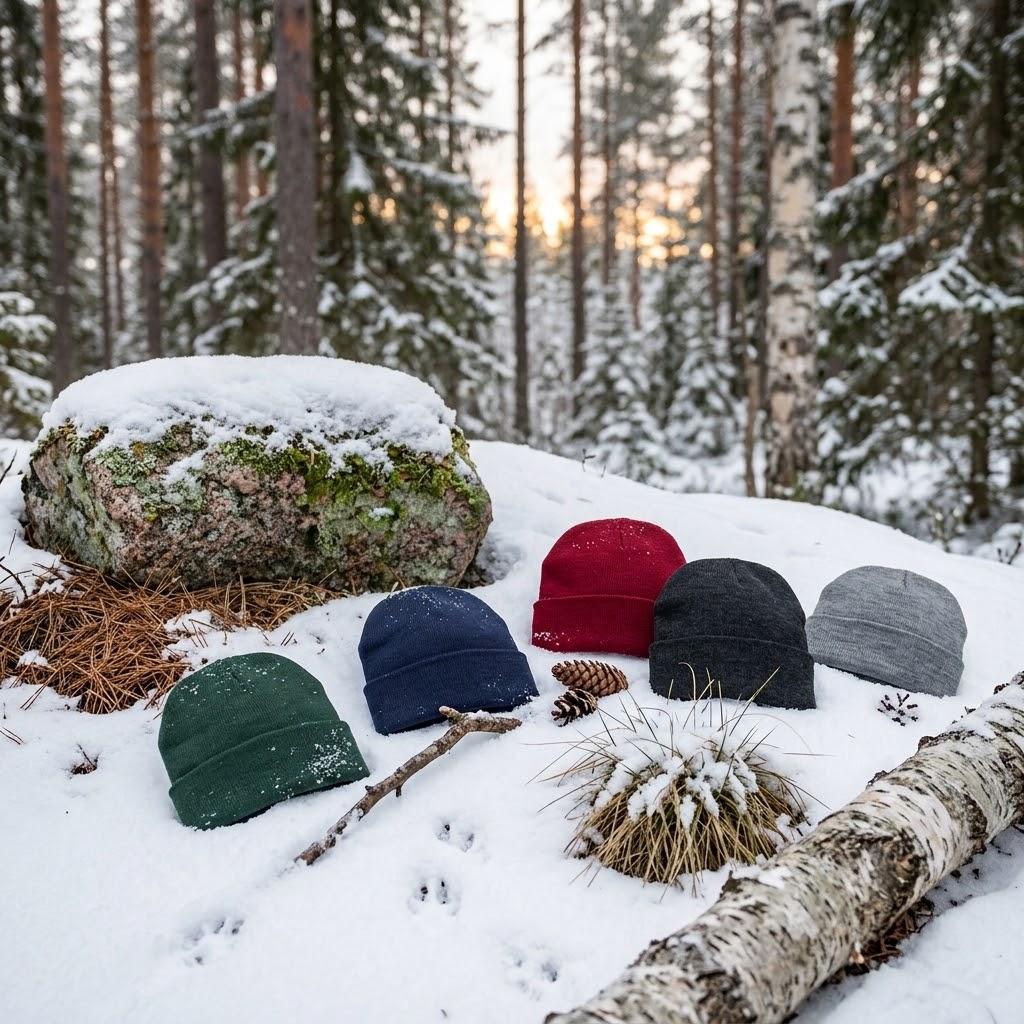 Suomen armeijan pipot lumessa