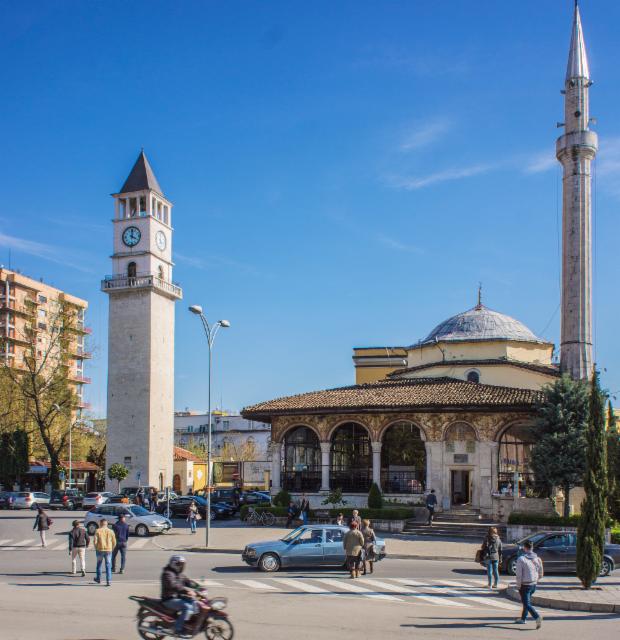 tirana_skenderbeg_square_mosque_and_clock_tower._photo__hannu_sinisalo