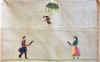 rethymnon_historic_and_foklore_museum._a_cross_stich_fabric_from_the_year_1941_showing_a_german_soldier_attacting_to_crete_where_peasants_are_ready_to_kill_him_with_knives._photo_hannu_sinisalo.