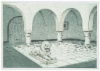 Tunisialainen pylväikkö, etsaus 21 x 15 cm, vedoksia 20 kpl. Hinta 150 €