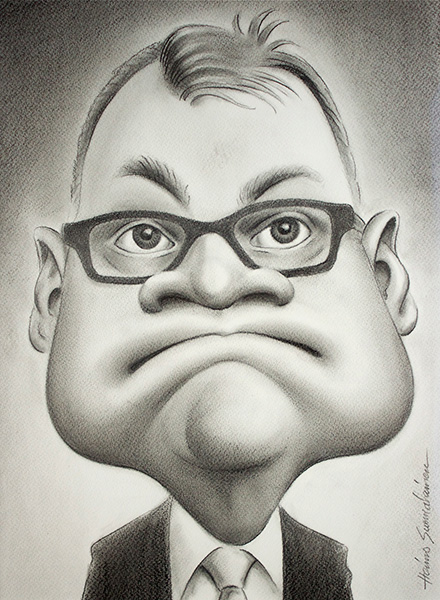 Juha Sipilä, grafiittikynä, 30x40 cm.