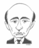 Vladimir Putin, tussi. Hinta vastaavasta 180 €