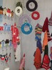 Seinänaulakoita, paperinarukransseja, villasukkia, Tilda-nukkeja