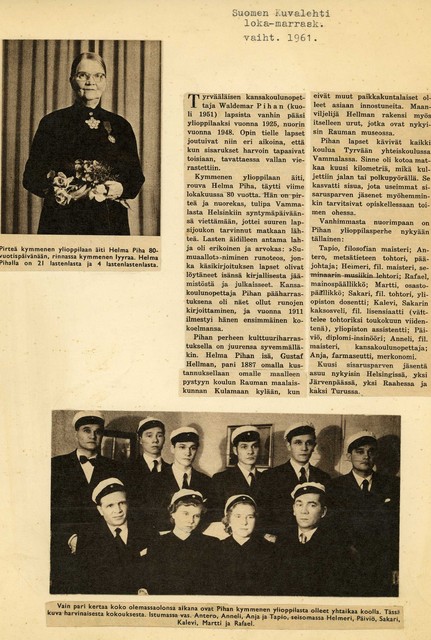 suomen kuvalehti loka-marraskuu 1961
