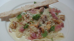 kantarelliparmankinkkupasta