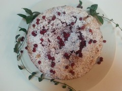 Vanilja-puolukkakakku 