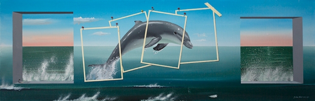 Delfiini, 40 x 120 cm