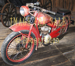 for sale old red motorbike