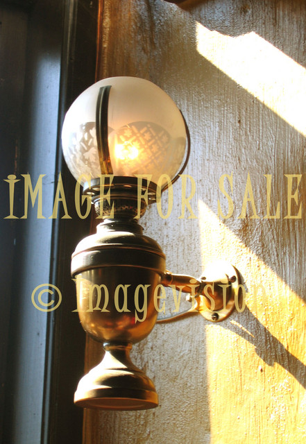 for sale brass lamp on wall